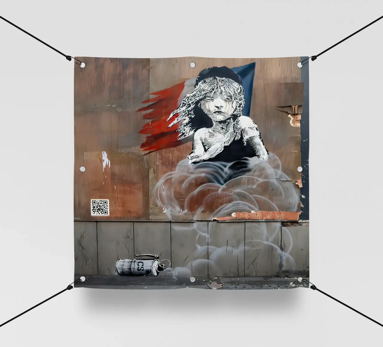 Cosetta Banksy telo in pvc da 🎁 ARTVI-SHOP