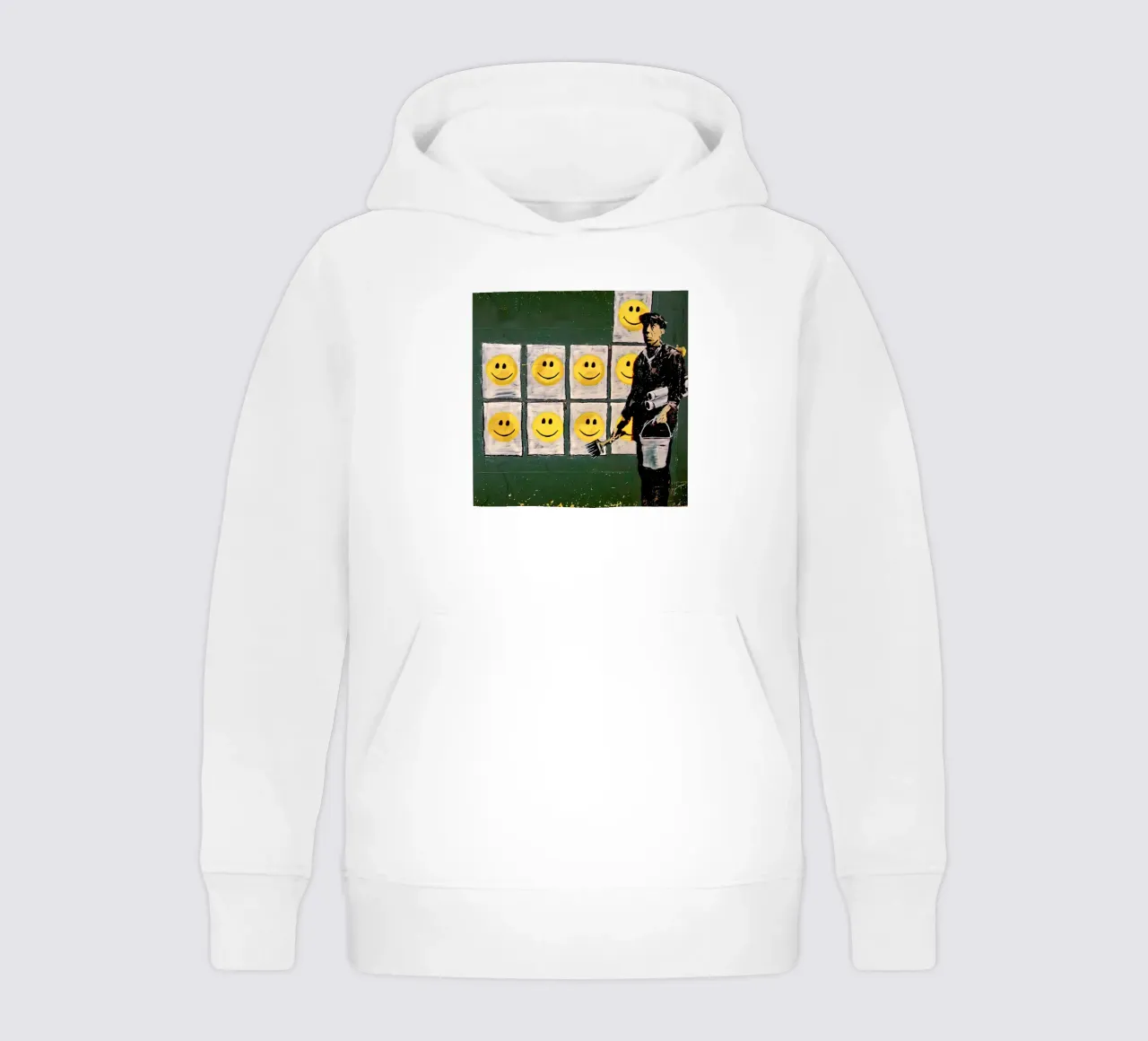 Banksy smile kids hoodie by 🎁 ARTVI-SHOP