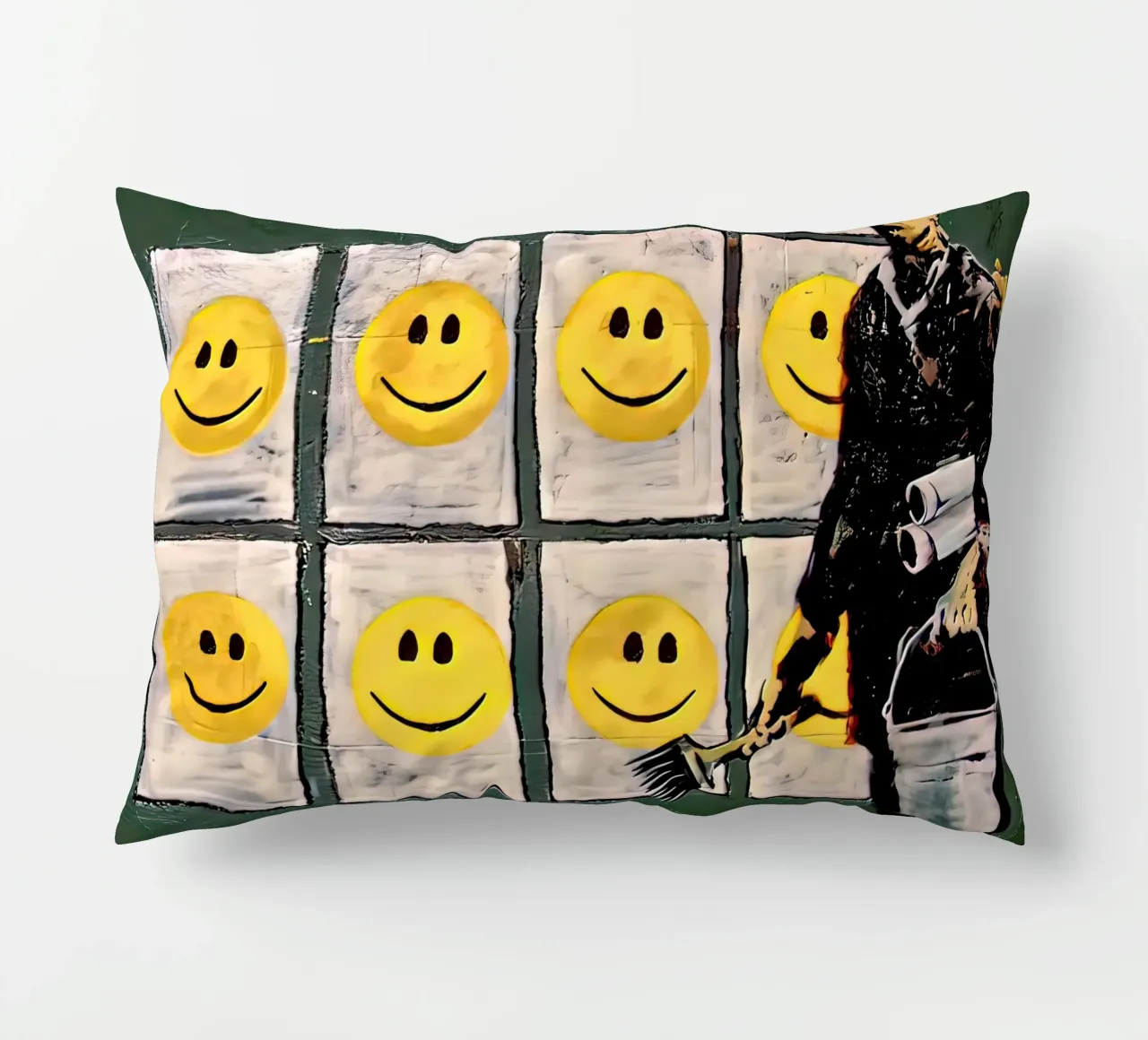 Sorriso di Banksy cuscino da 🎁 ARTVI-SHOP