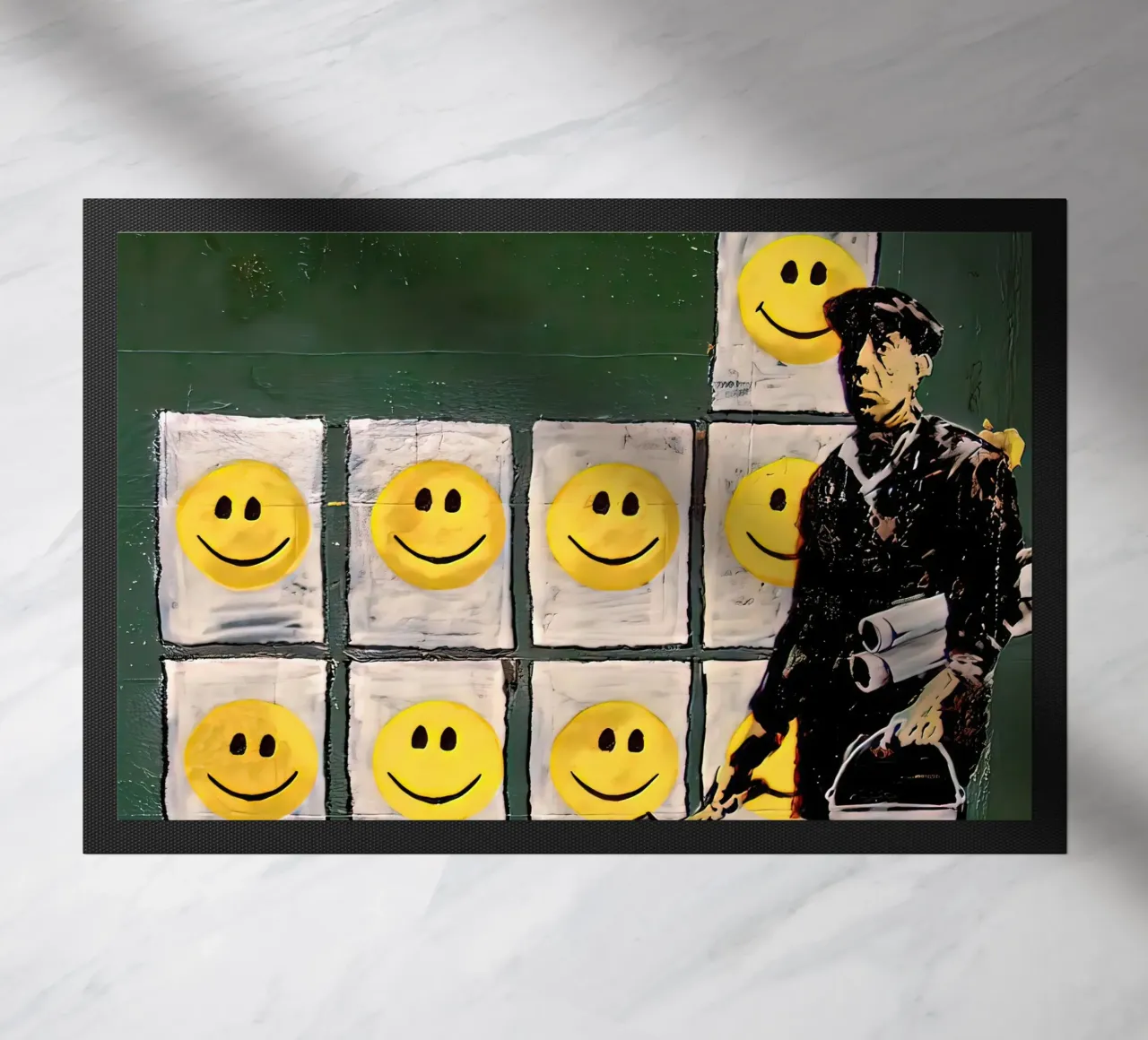Sorriso di Banksy zerbino da 🎁 ARTVI-SHOP
