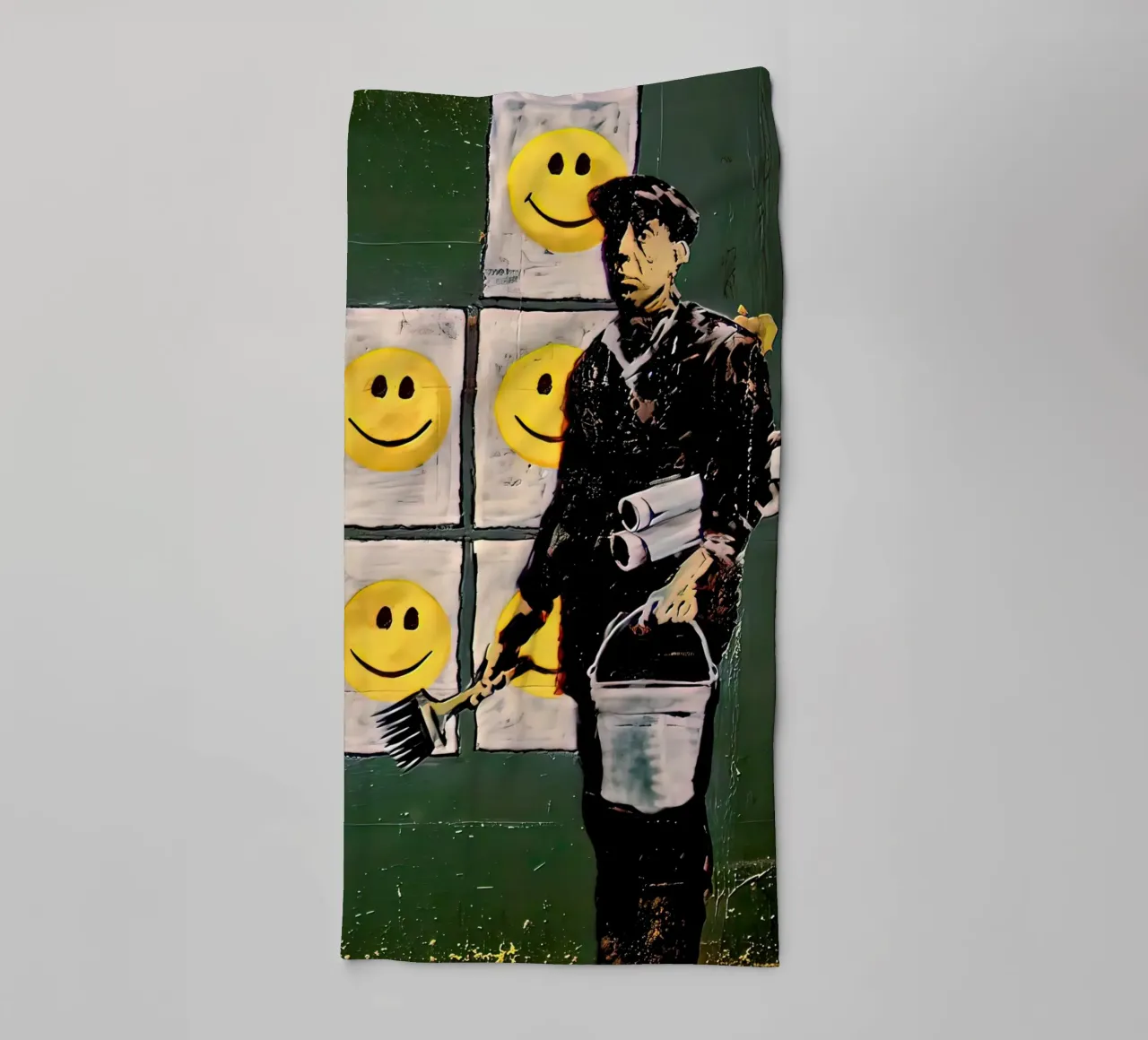 Sorriso di Banksy asciugamano da bagno da 🎁 ARTVI-SHOP