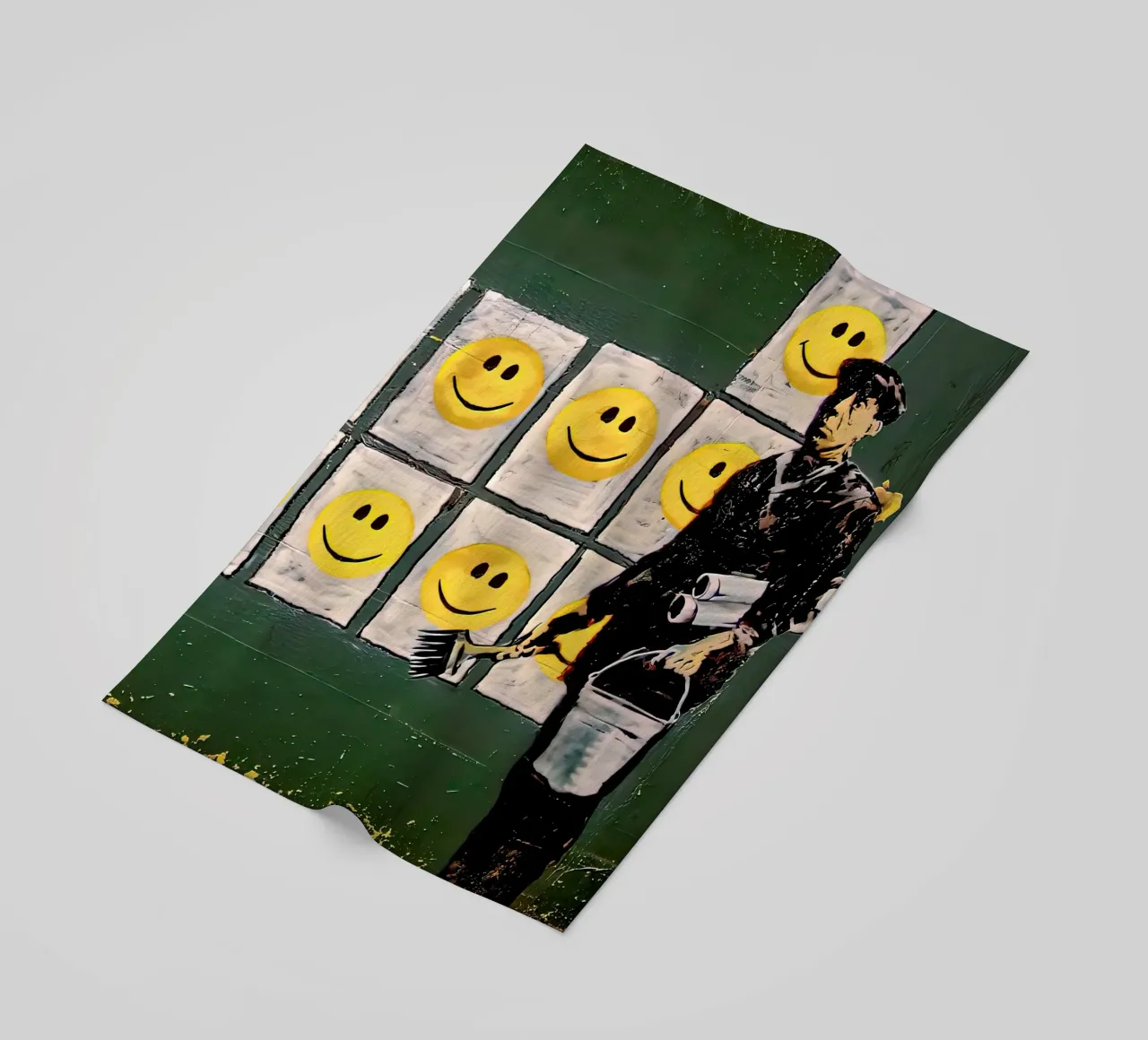Sorriso di Banksy telo mare da 🎁 ARTVI-SHOP