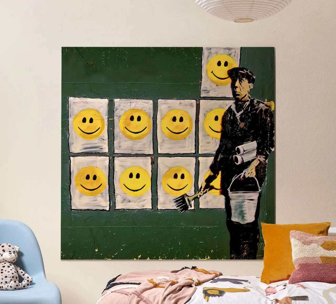 Sorriso di Banksy carta hahnemühle da 🎁 ARTVI-SHOP