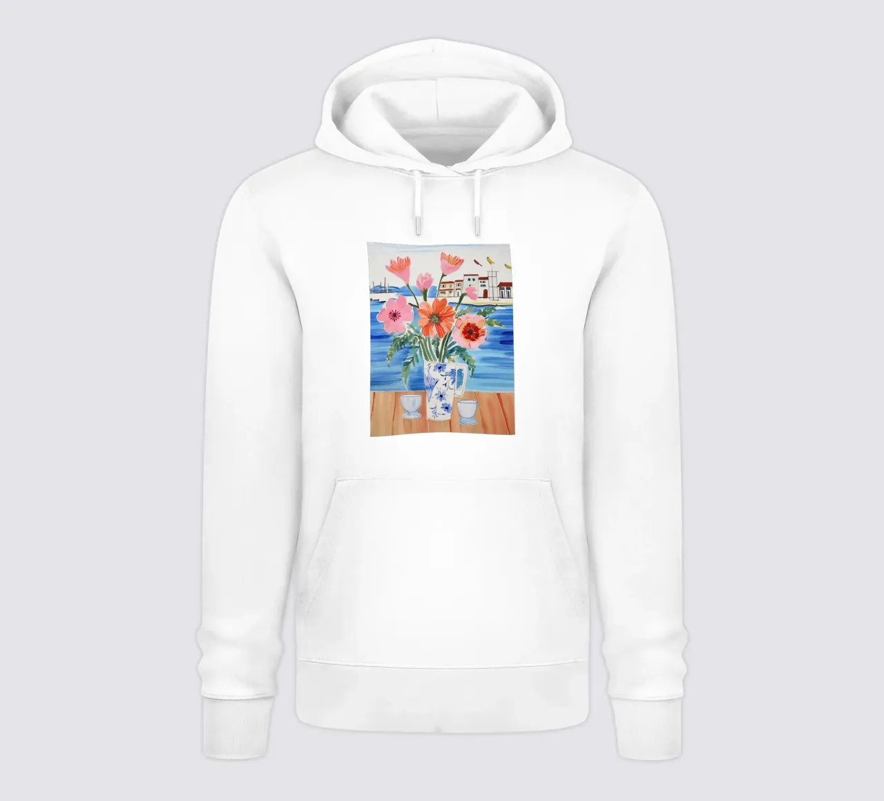 Fioritura in riva al mare felpa con cappuccio da DaarbyN
