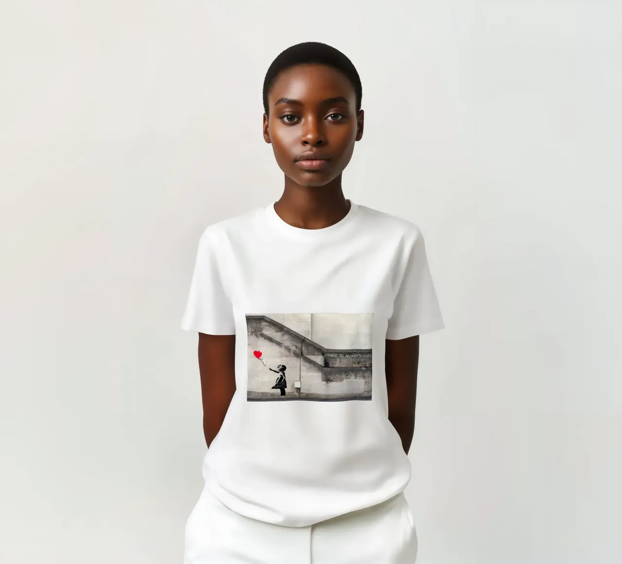Banksy ragazza con palloncino t-shirt da 🎁 ARTVI-SHOP