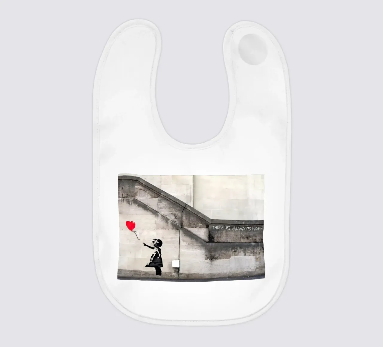 Banksy ragazza con palloncino bavaglino da 🎁 ARTVI-SHOP