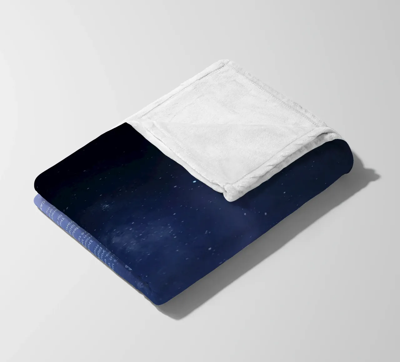 Pale Blue Dot fleece blanket by nabakumov