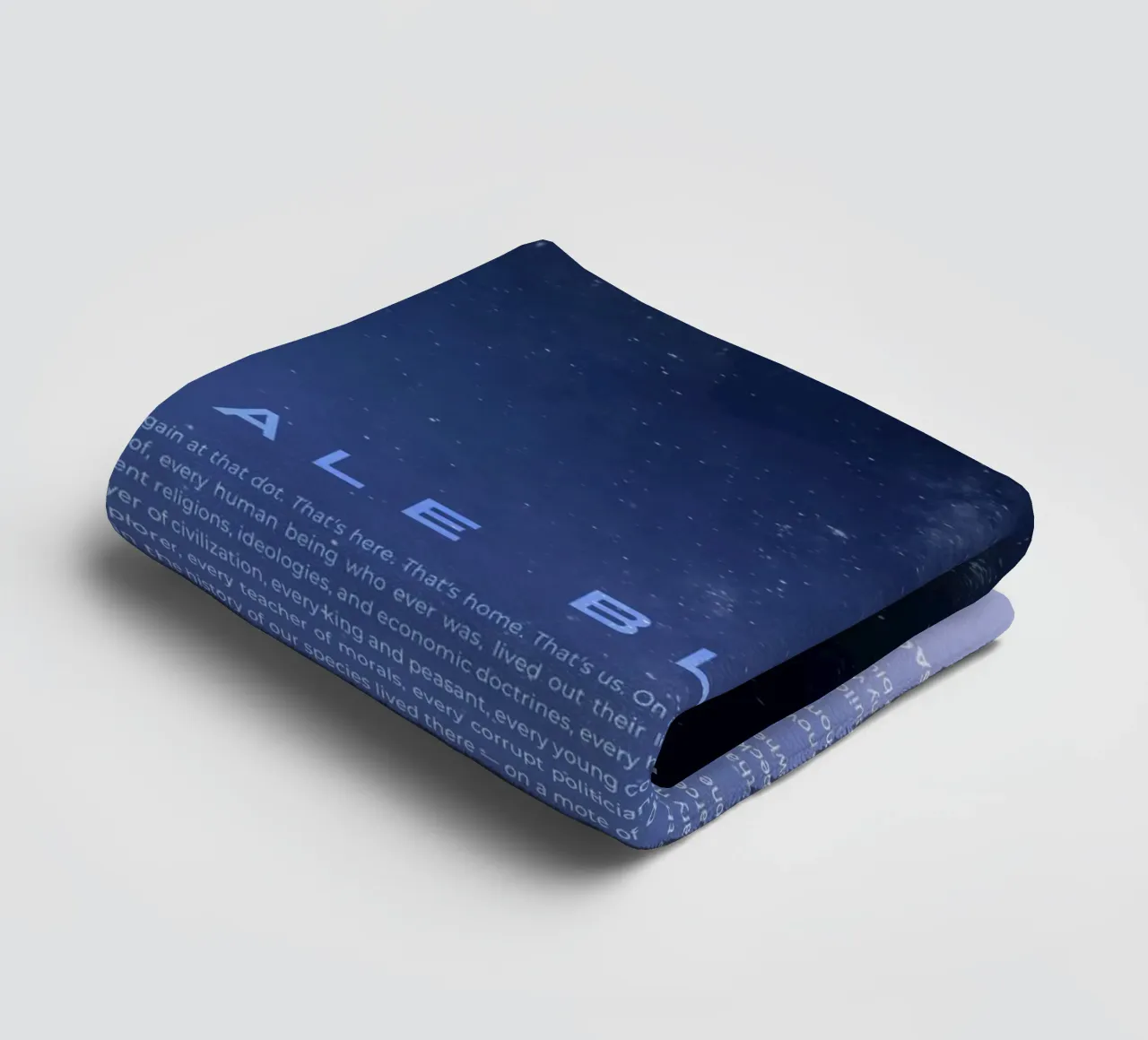 Pale Blue Dot towel by nabakumov