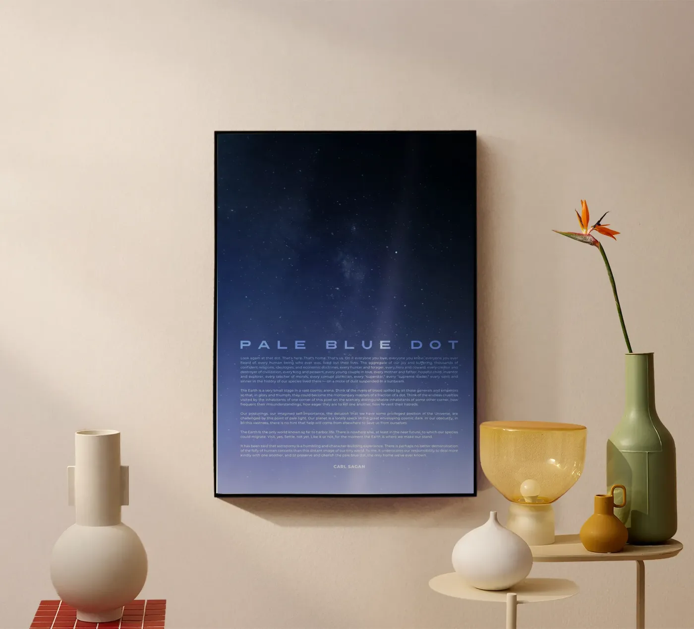 Pale Blue Dot acryl van nabakumov