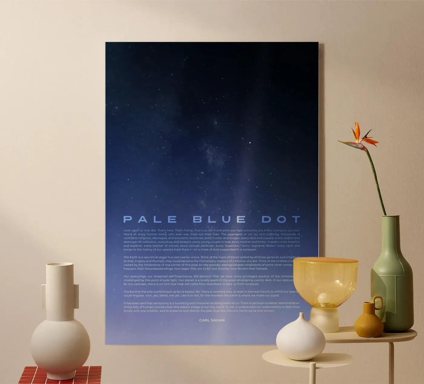 Pale Blue Dot acryl van nabakumov