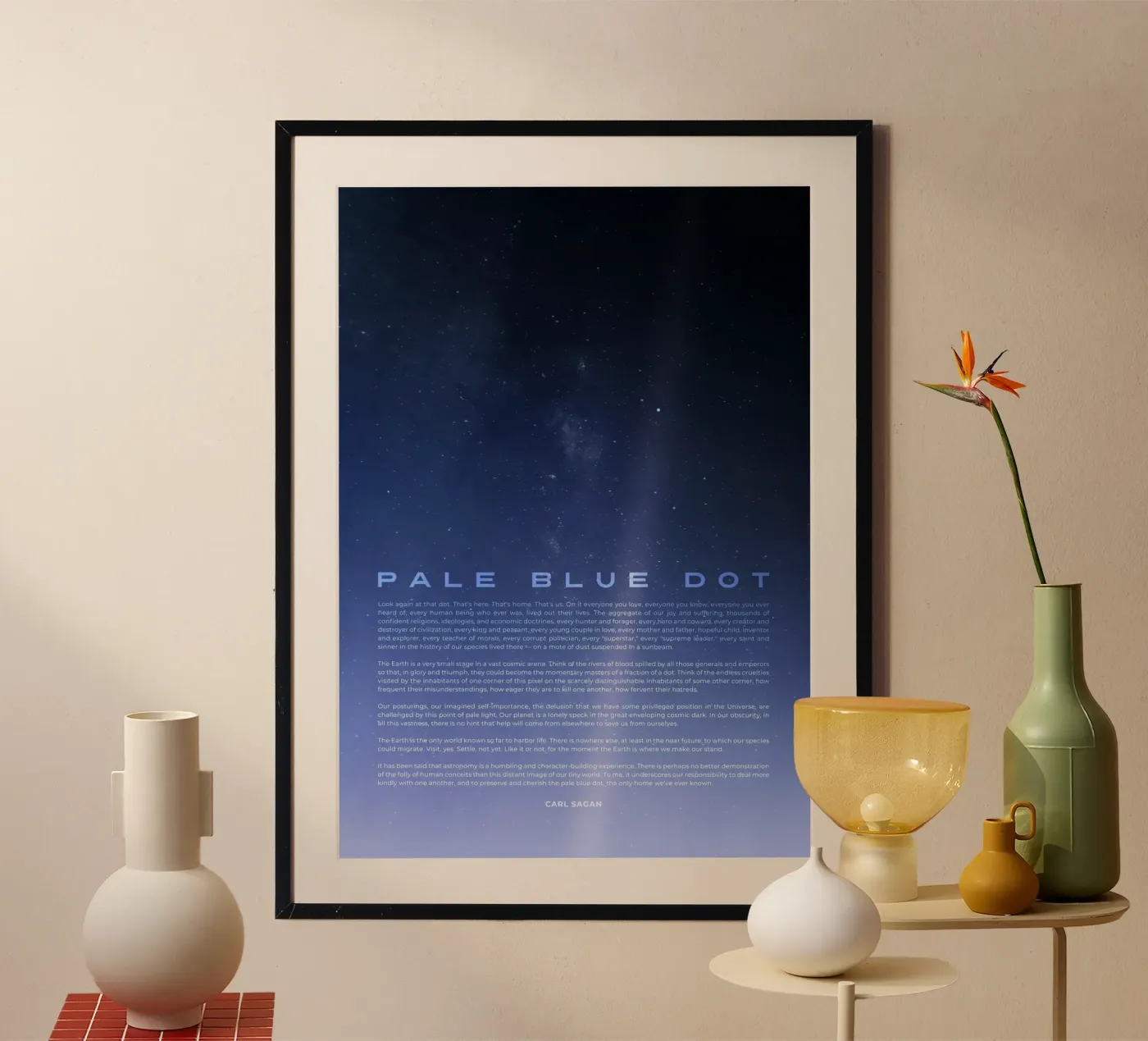 Pale Blue Dot poster da nabakumov