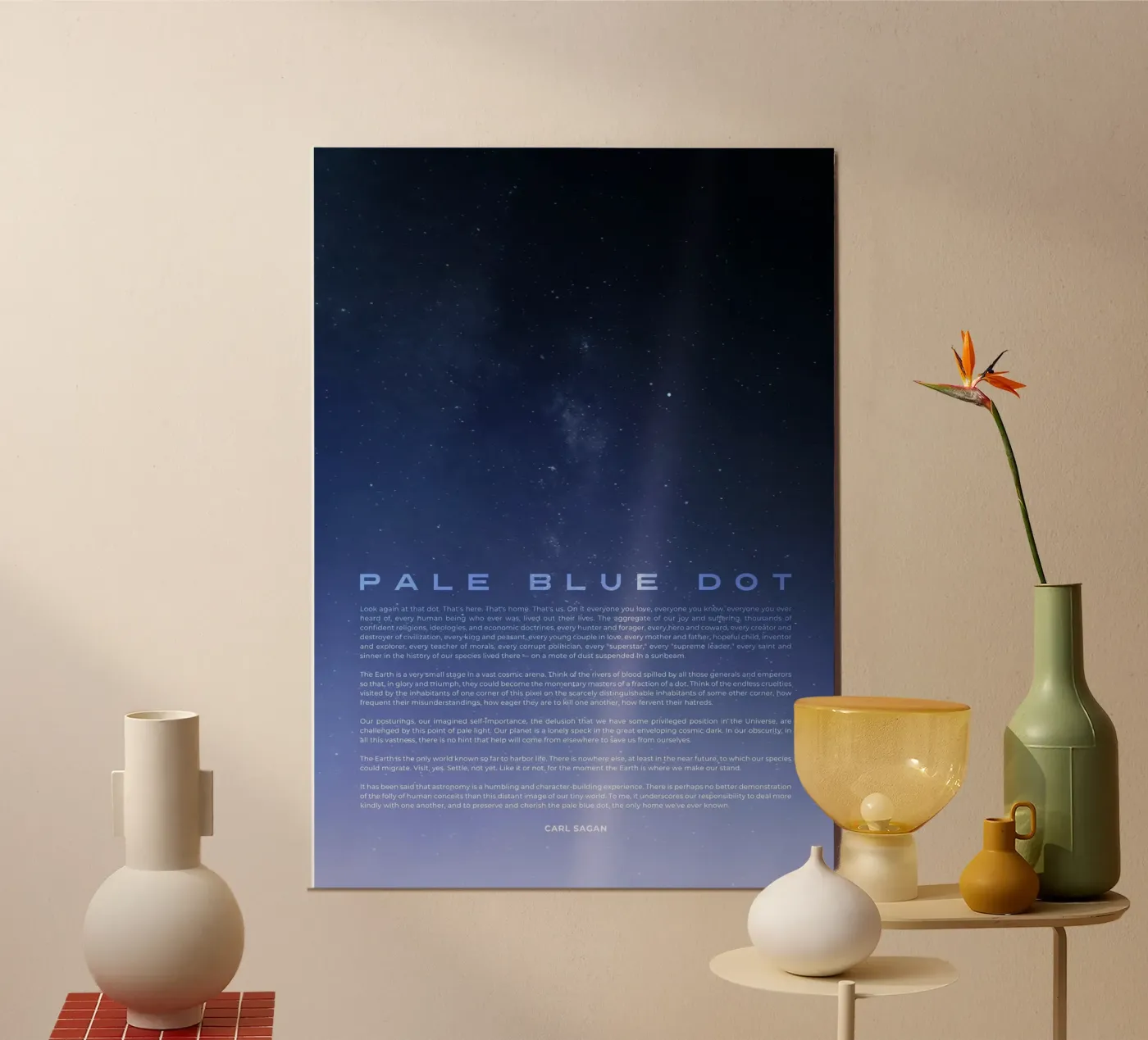 Pale Blue Dot poster da nabakumov