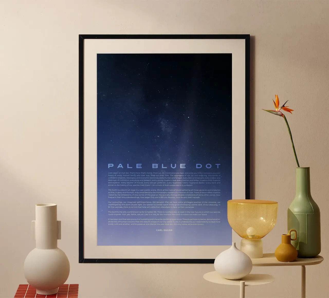 Pale Blue Dot poster da nabakumov