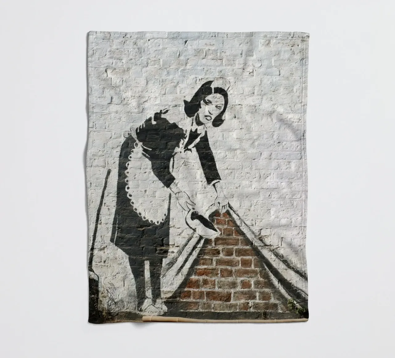 Banksy fleece blanket by 🎁 ARTVI-SHOP