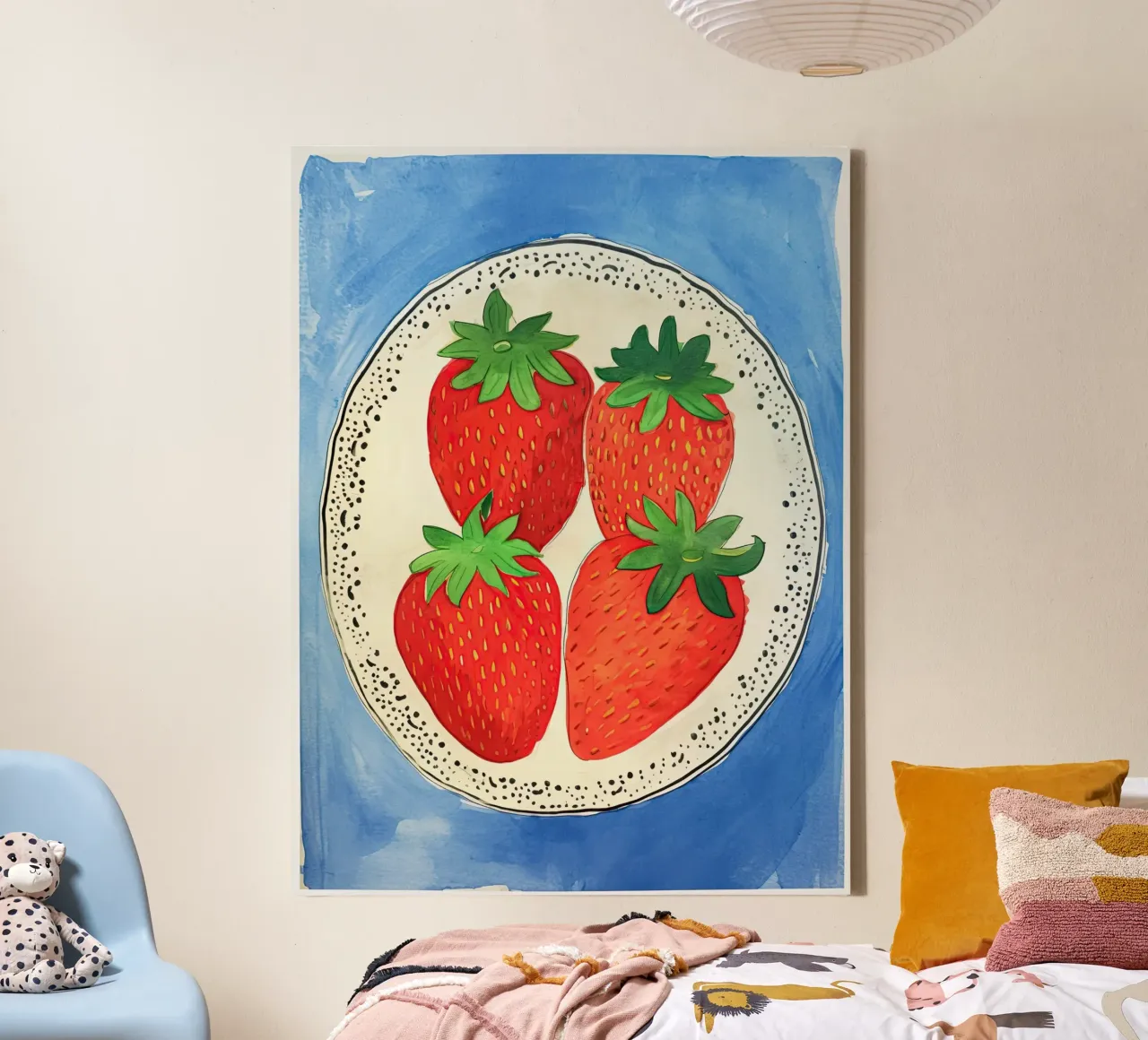 Strawberry Delight canvas with Floater frame by DaarbyN