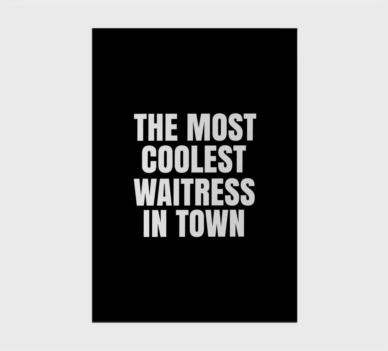The most coolest waitress in town notebook by happieeagle