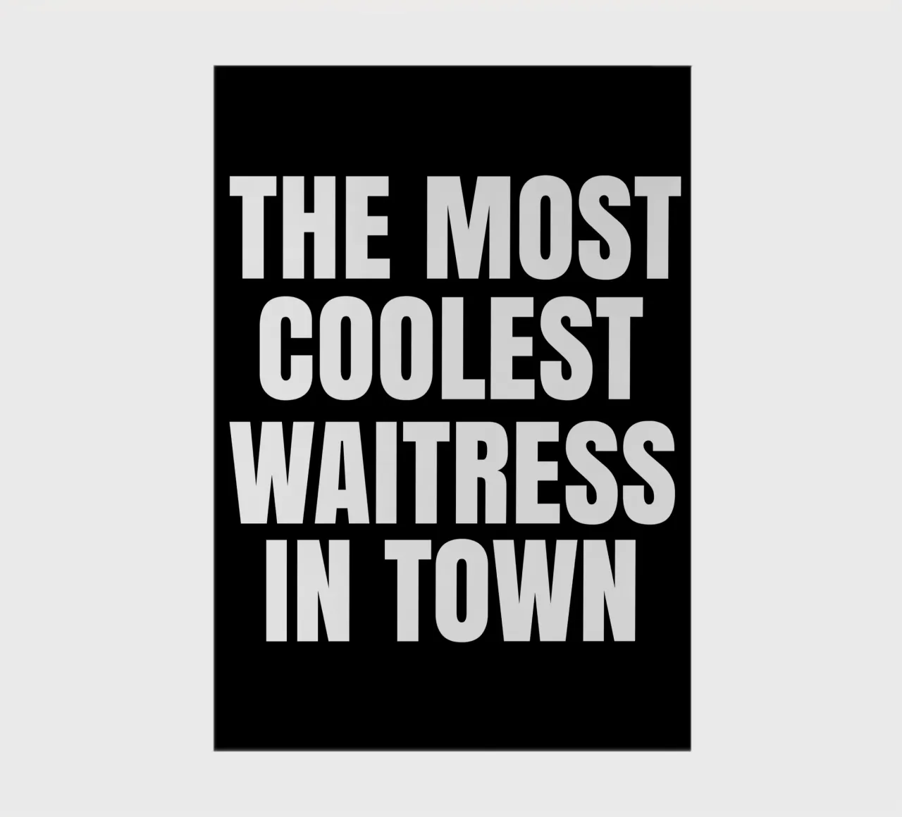 The most coolest waitress in town notebook by happieeagle