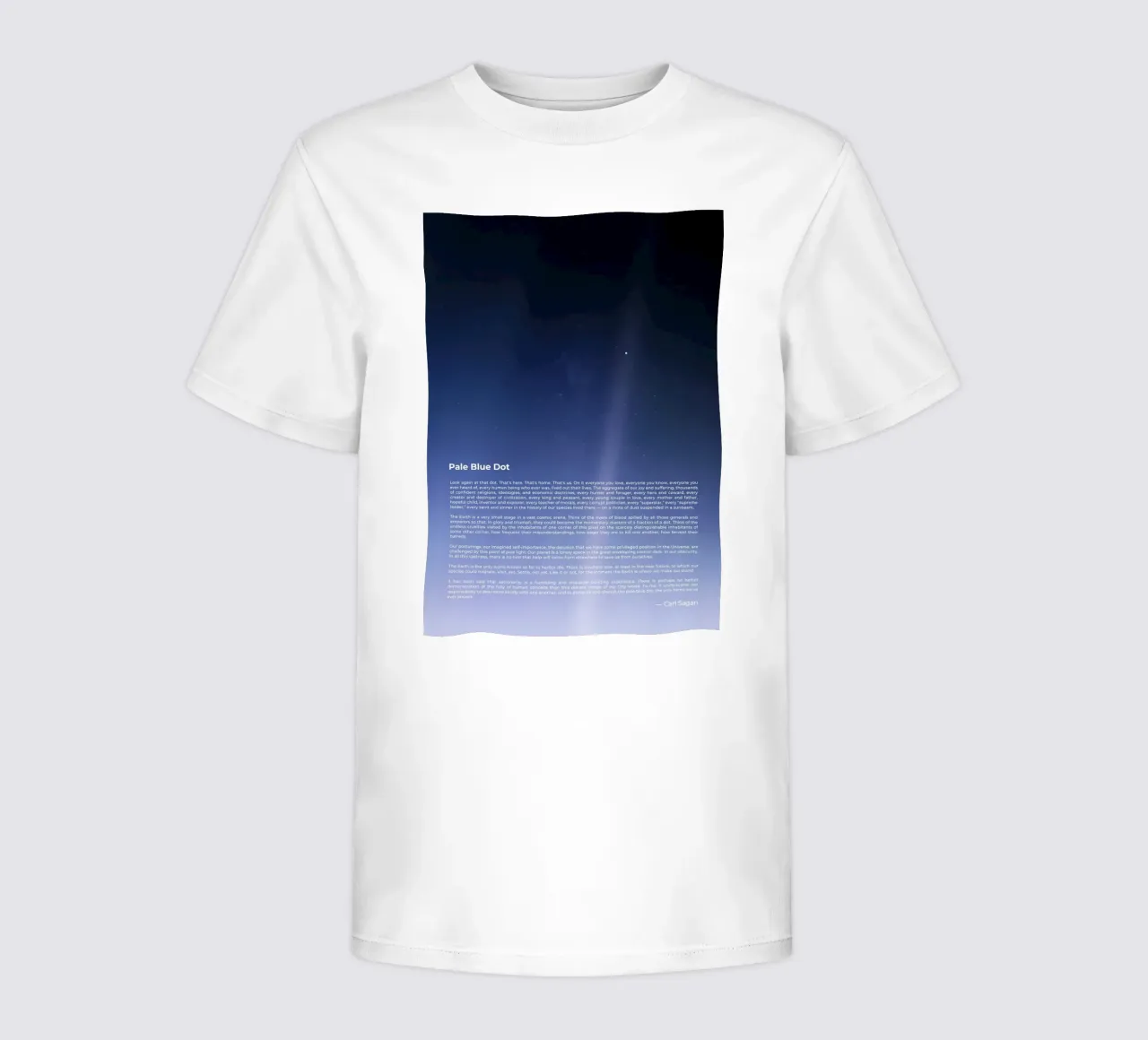 Pale Blue Dot kids t-shirt by nabakumov
