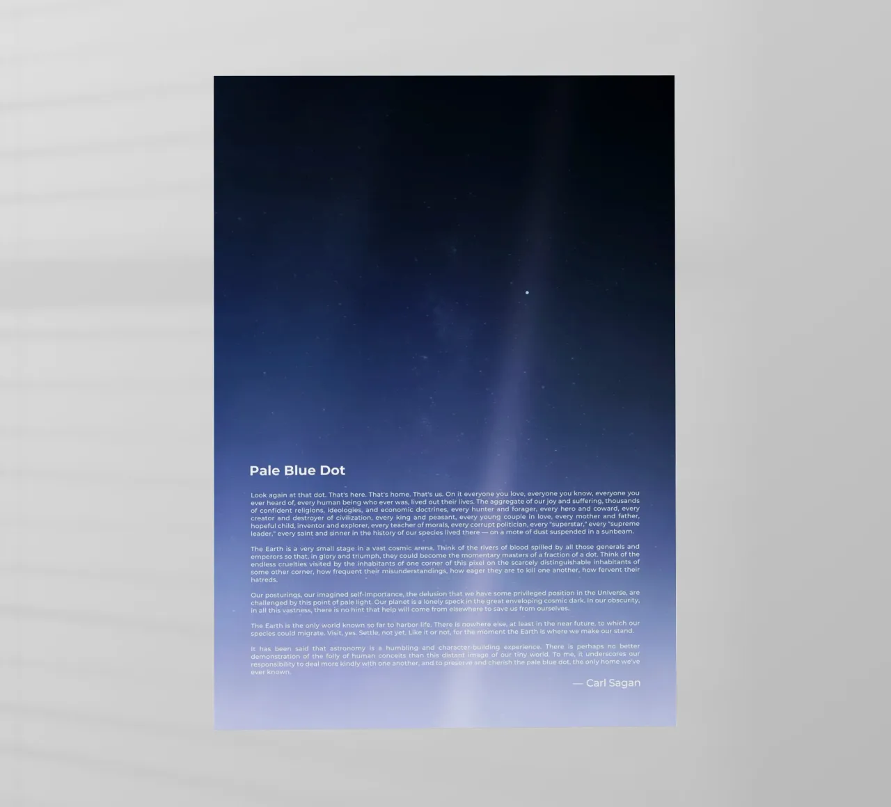 Pale Blue Dot pellicola backlit da nabakumov