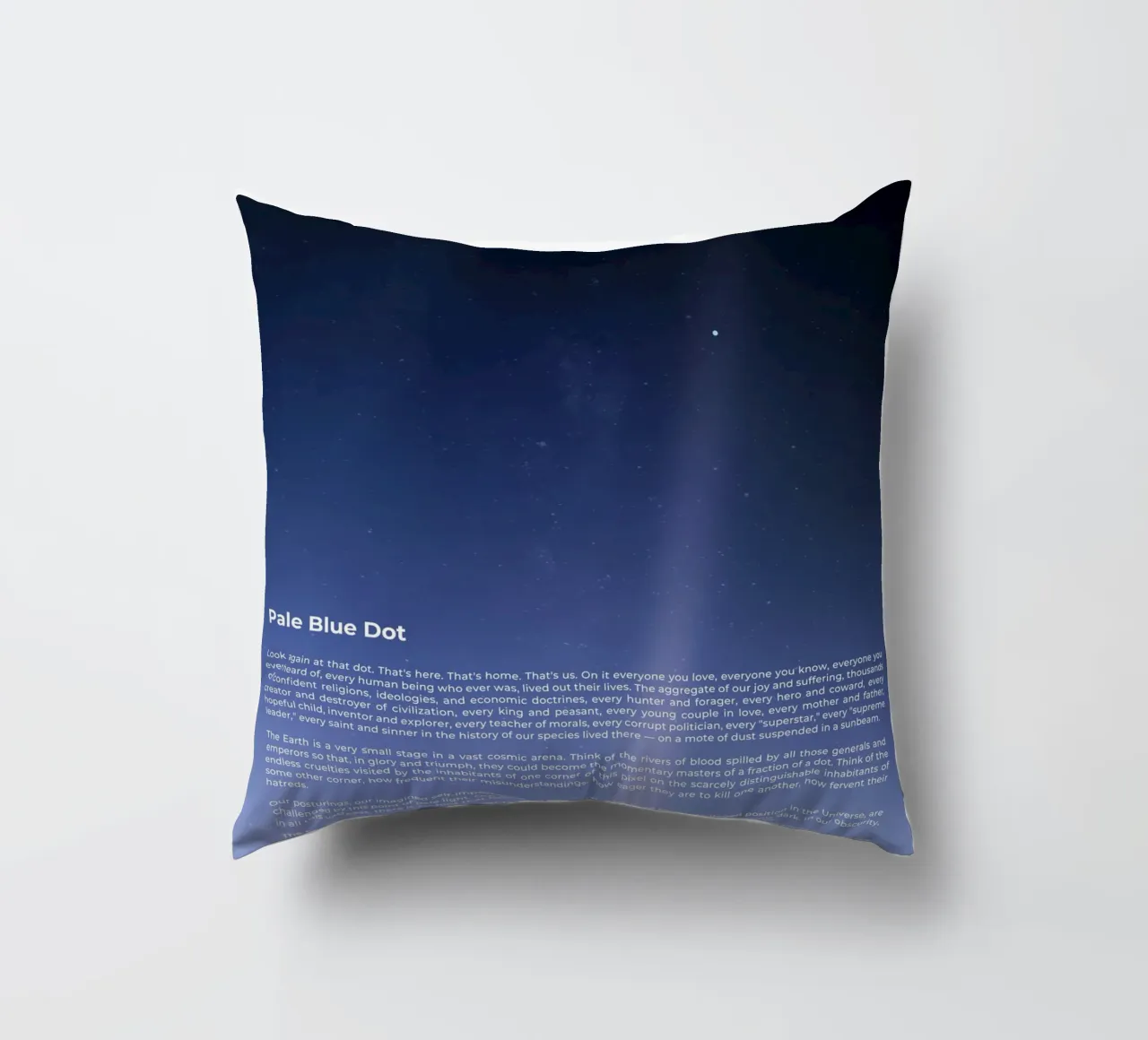 Pale Blue Dot cuscino da nabakumov