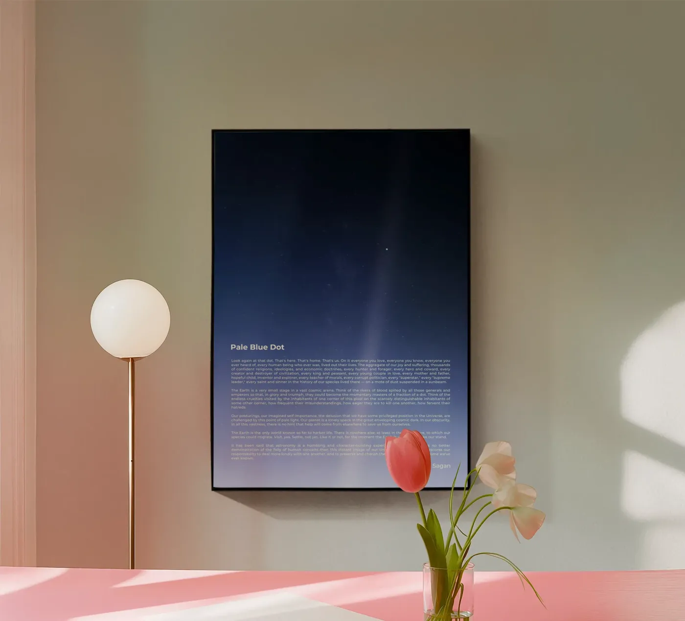 Pale Blue Dot plexiglass da nabakumov