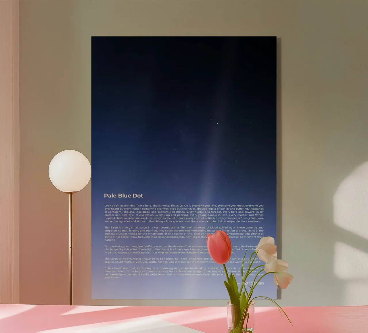 Pale Blue Dot plexiglass da nabakumov