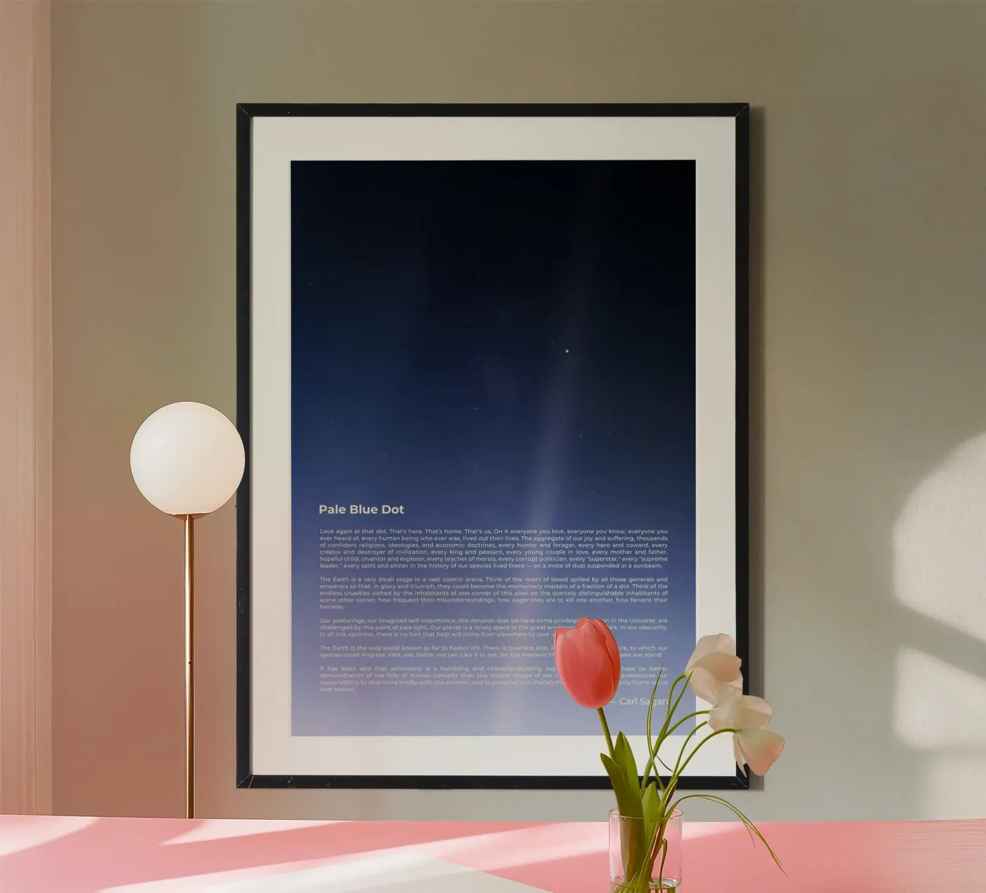 Pale Blue Dot poster da nabakumov