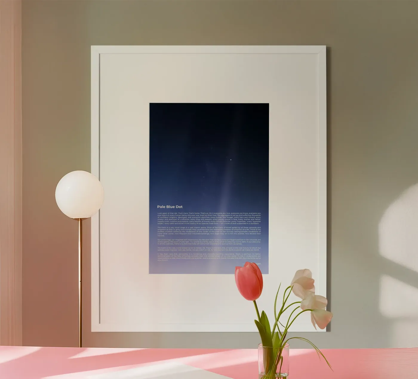 Pale Blue Dot poster da nabakumov