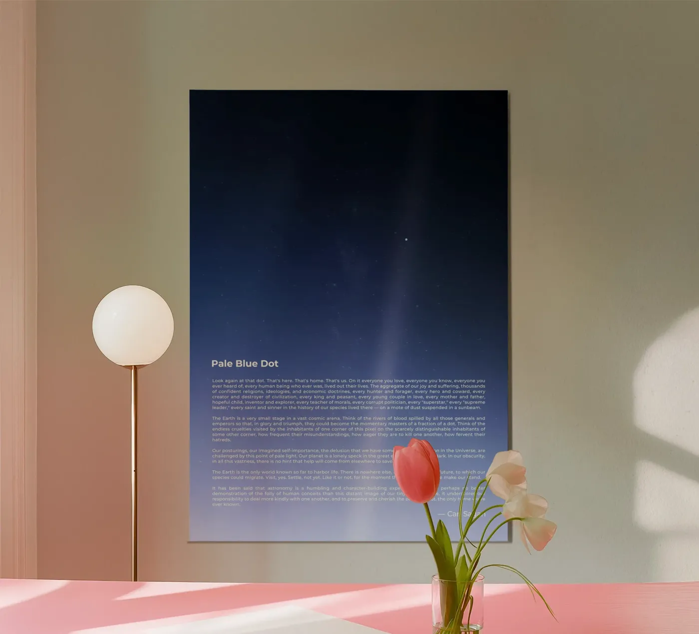 Pale Blue Dot poster da nabakumov
