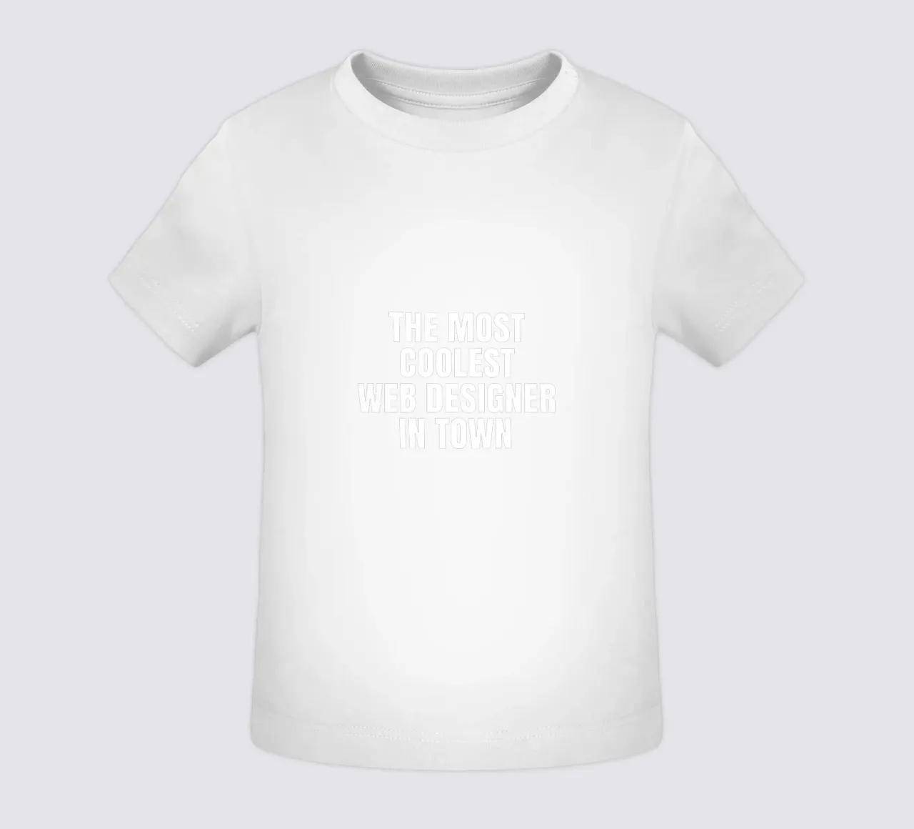 the most coolest web designer in town maglietta neonato da happieeagle