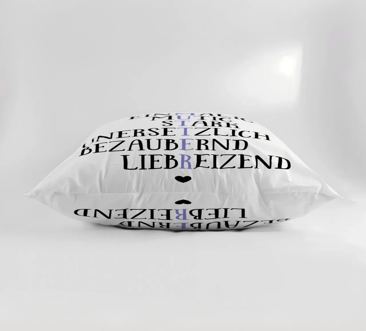 Beste Mutter decorative cushion by BAINAI QUOTES