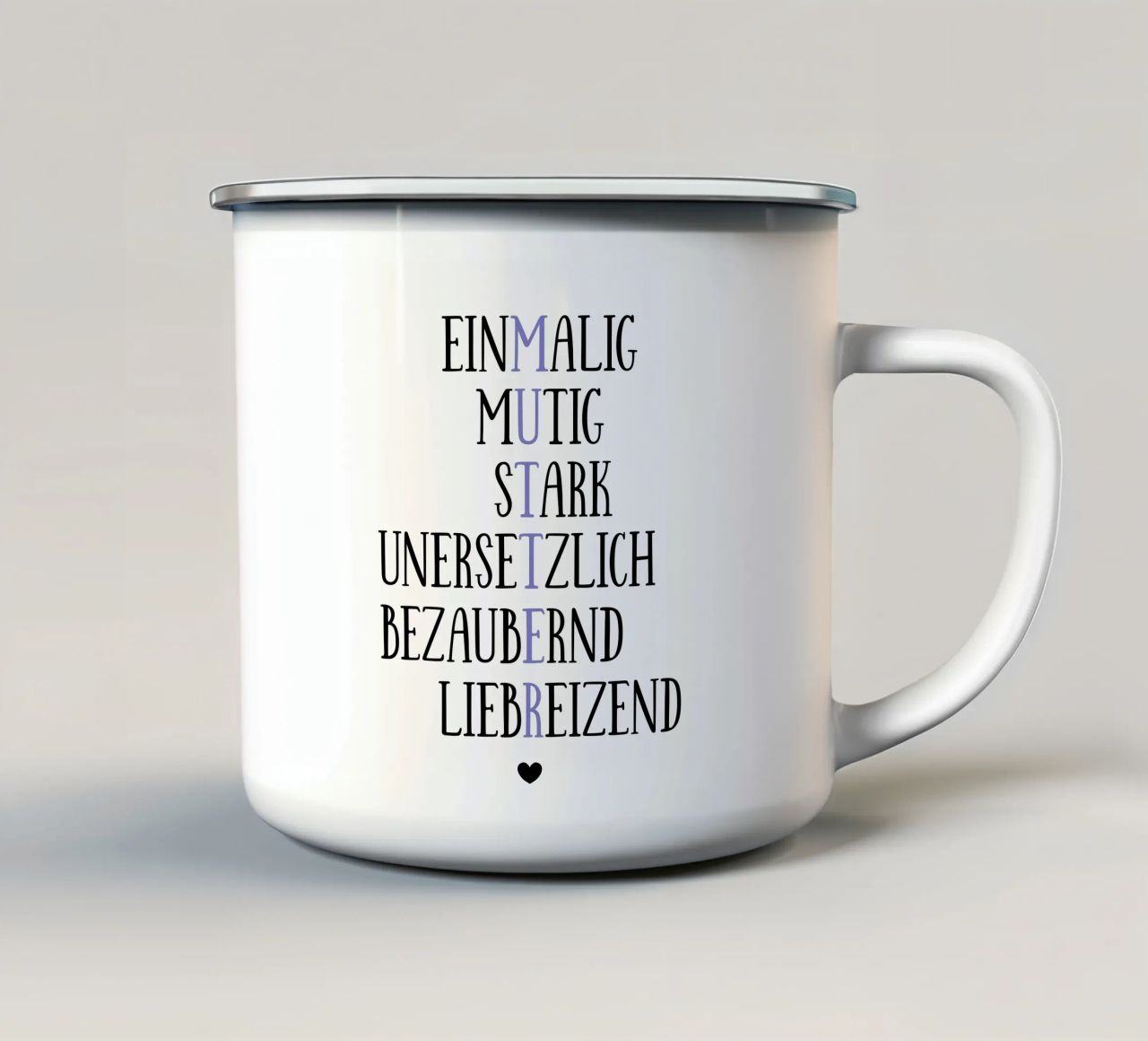 Beste Mutter tazza in smalto da BAINAI QUOTES