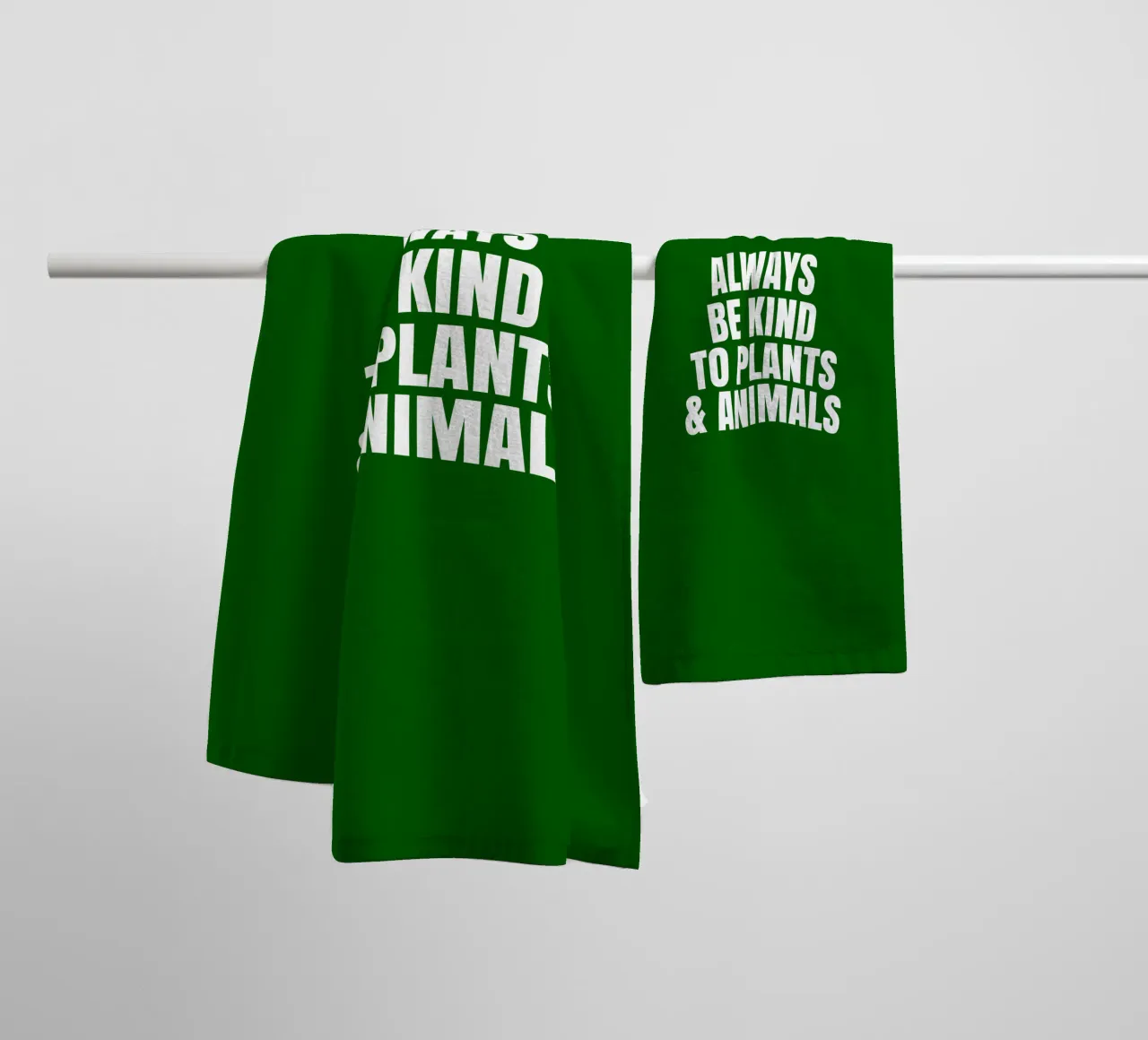 Always be kind to plants and animals asciugamano da bagno da happieeagle
