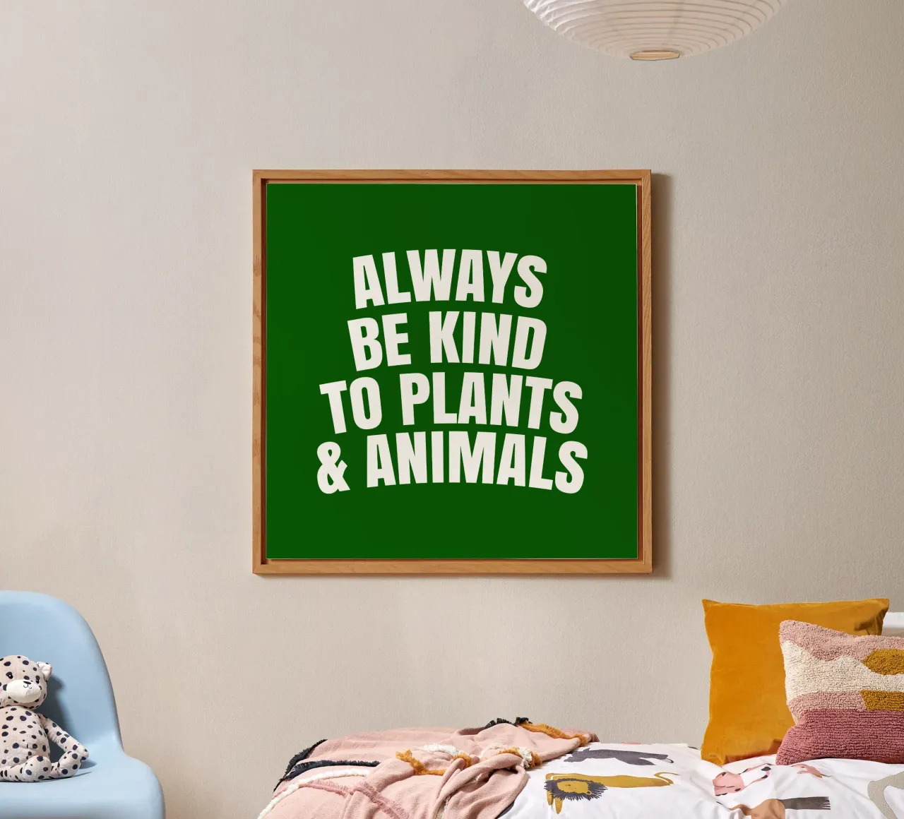 Always be kind to plants and animals alluminio dibond da happieeagle