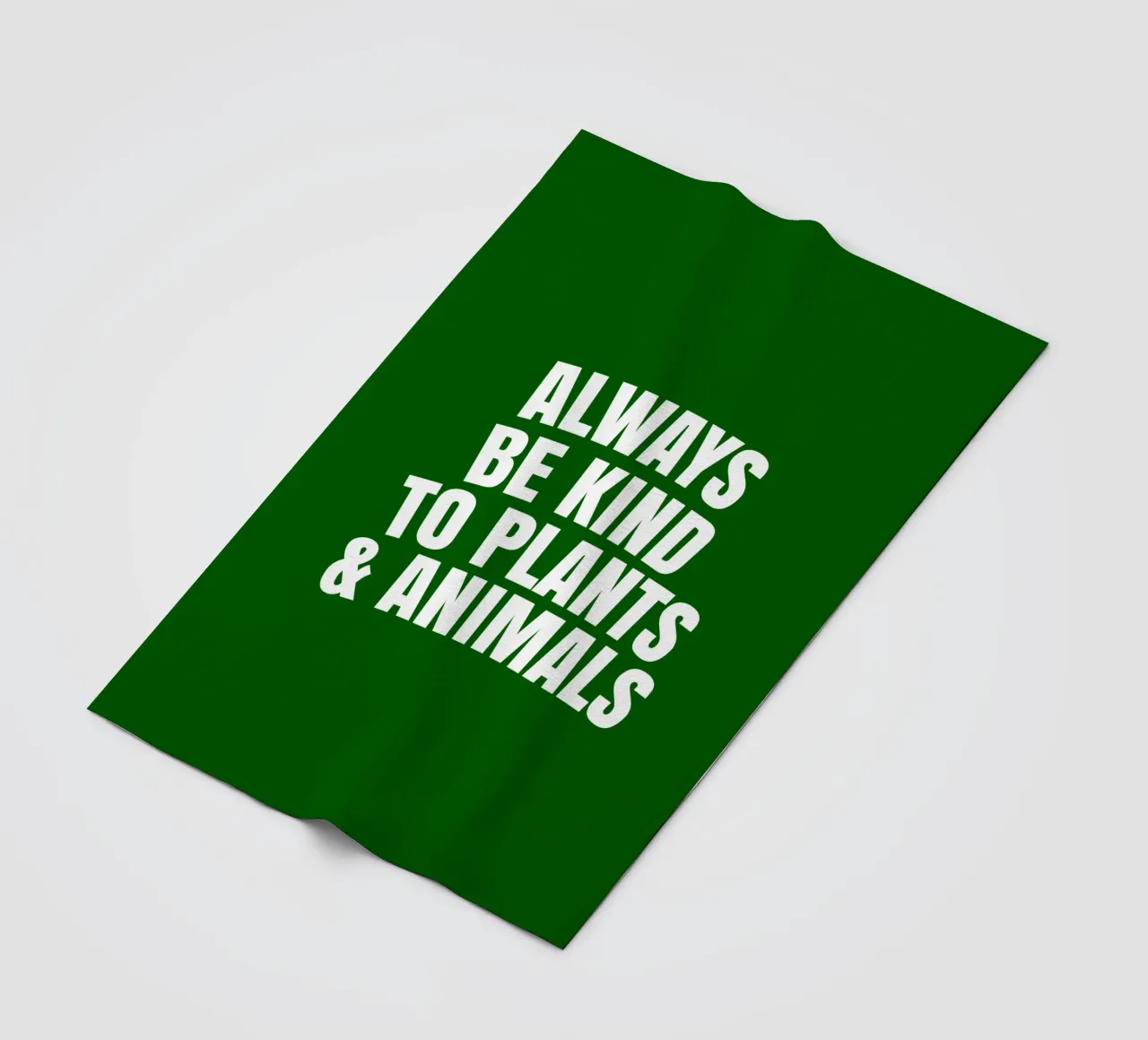 Always be kind to plants and animals coperta in pile da happieeagle