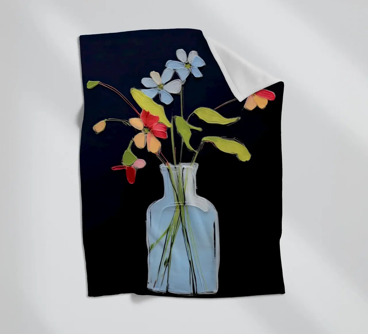 Piccoli fiori colorati coperta in pile da DaarbyN
