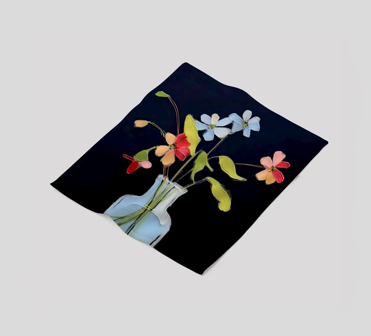 Piccoli fiori colorati coperta in pile da DaarbyN