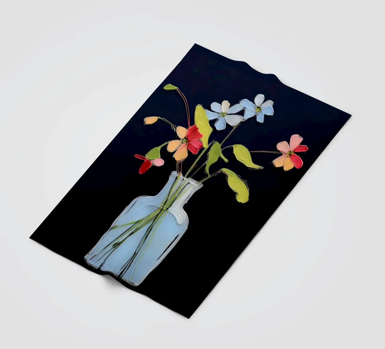 Piccoli fiori colorati coperta in pile da DaarbyN