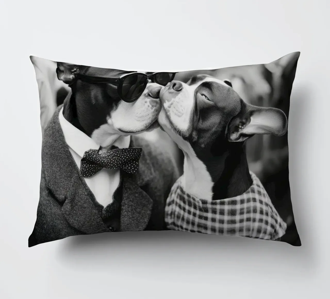 Un bacio in città cuscino da Affiches Chien Originales – Dogland
