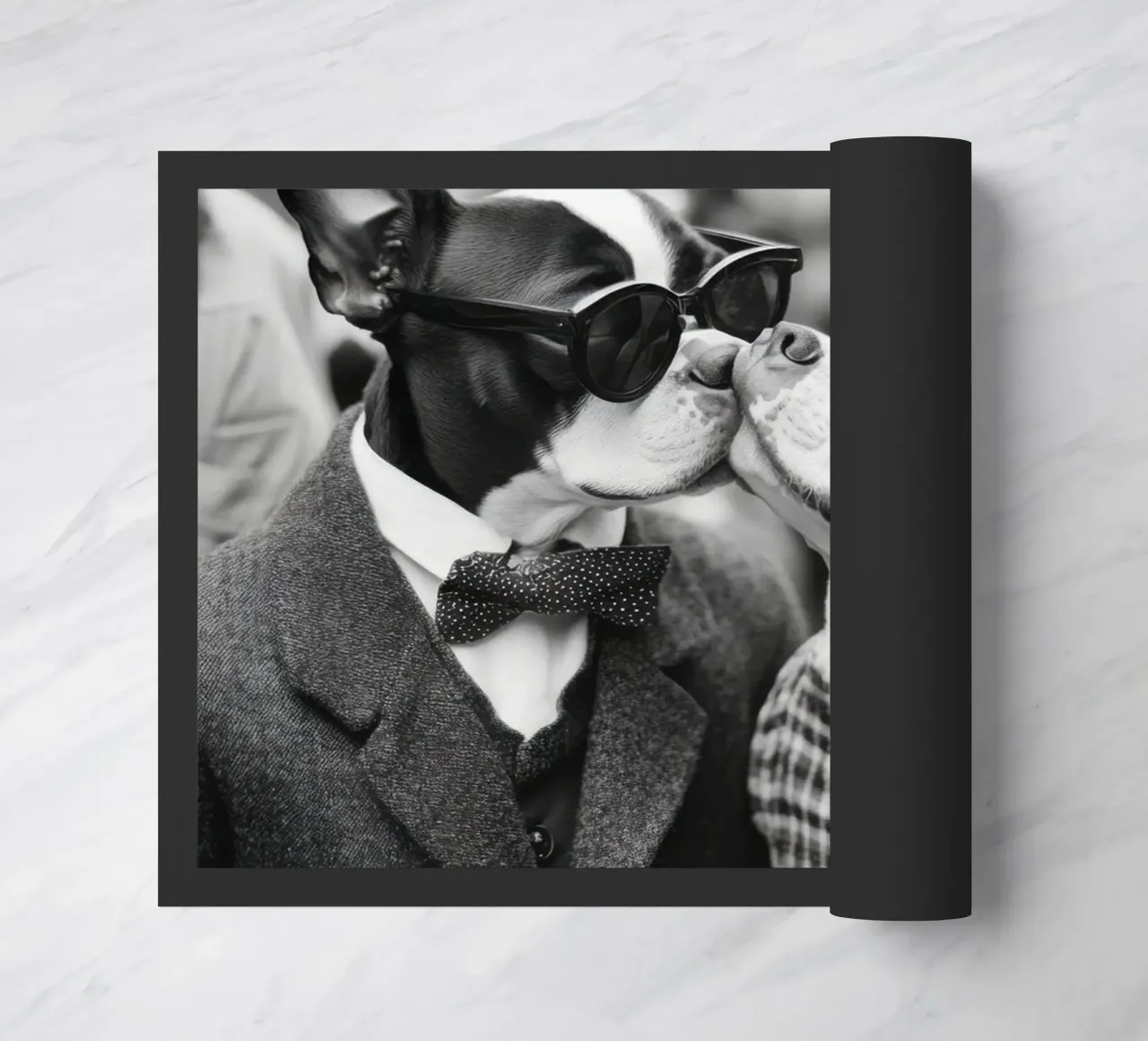 Un bacio in città zerbino da Affiches Chien Originales – Dogland