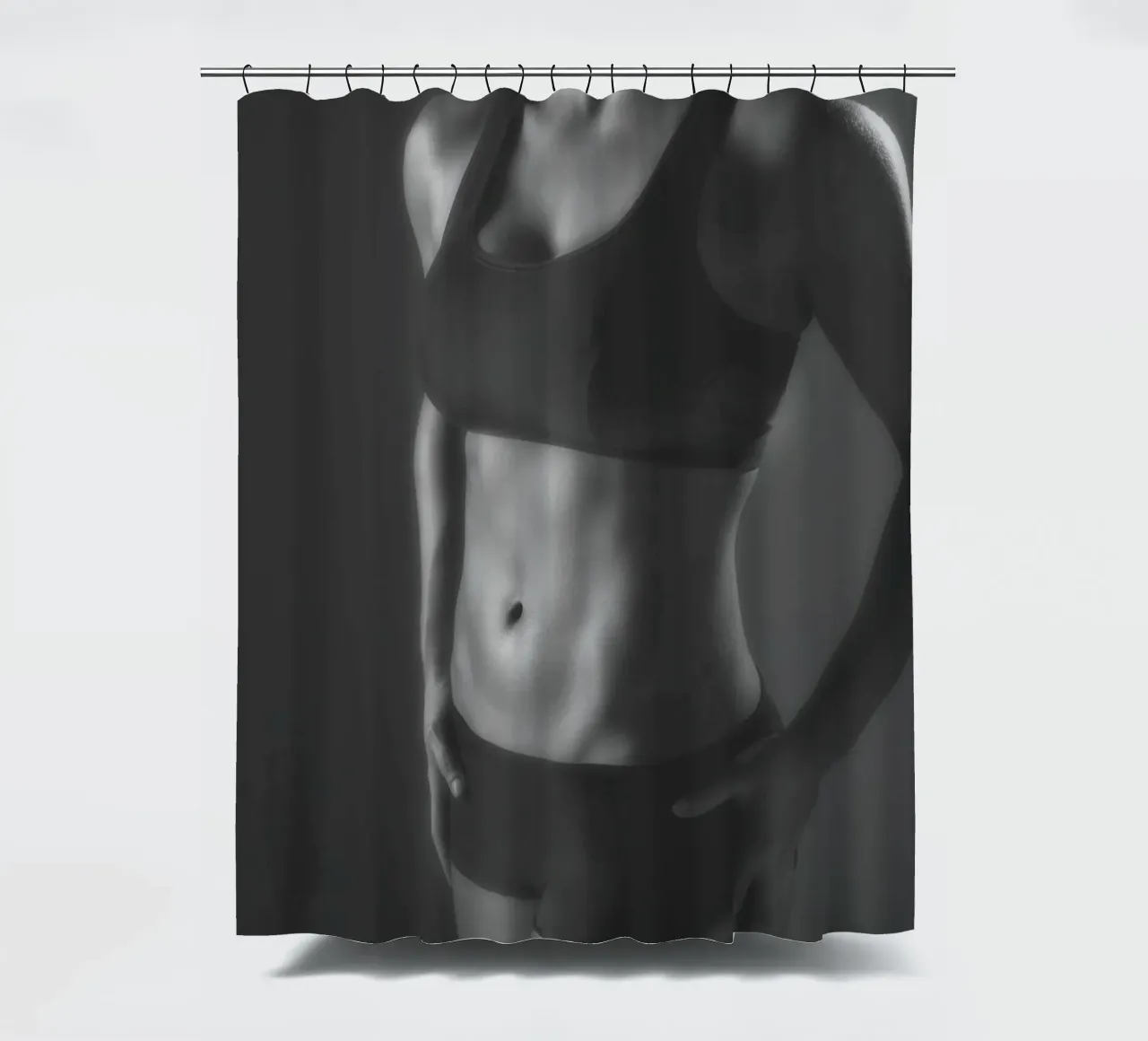Kyli in Black Mono tenda da doccia da Dave Hare Photography