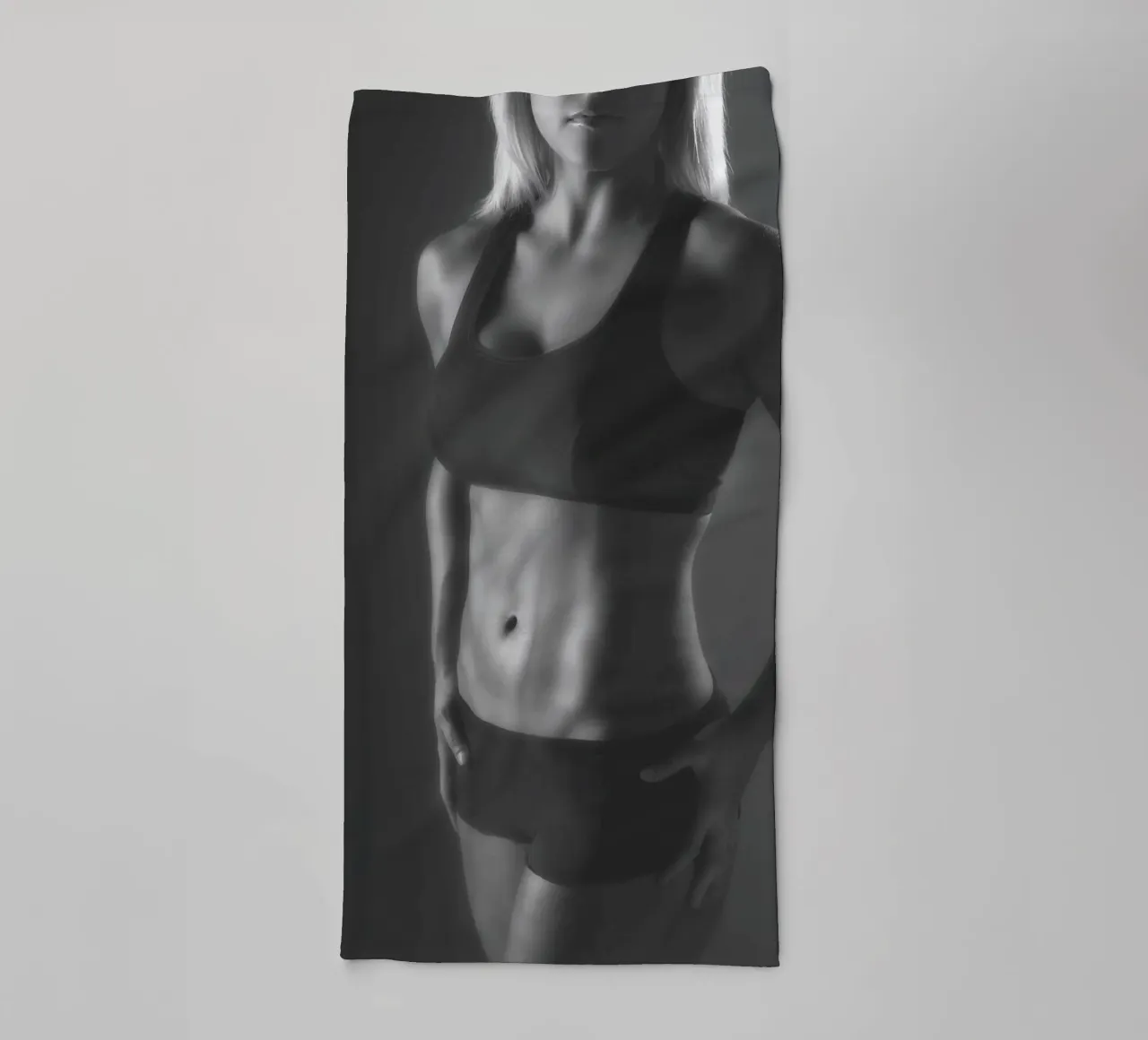 Kyli in Black Mono asciugamano da bagno da Dave Hare Photography