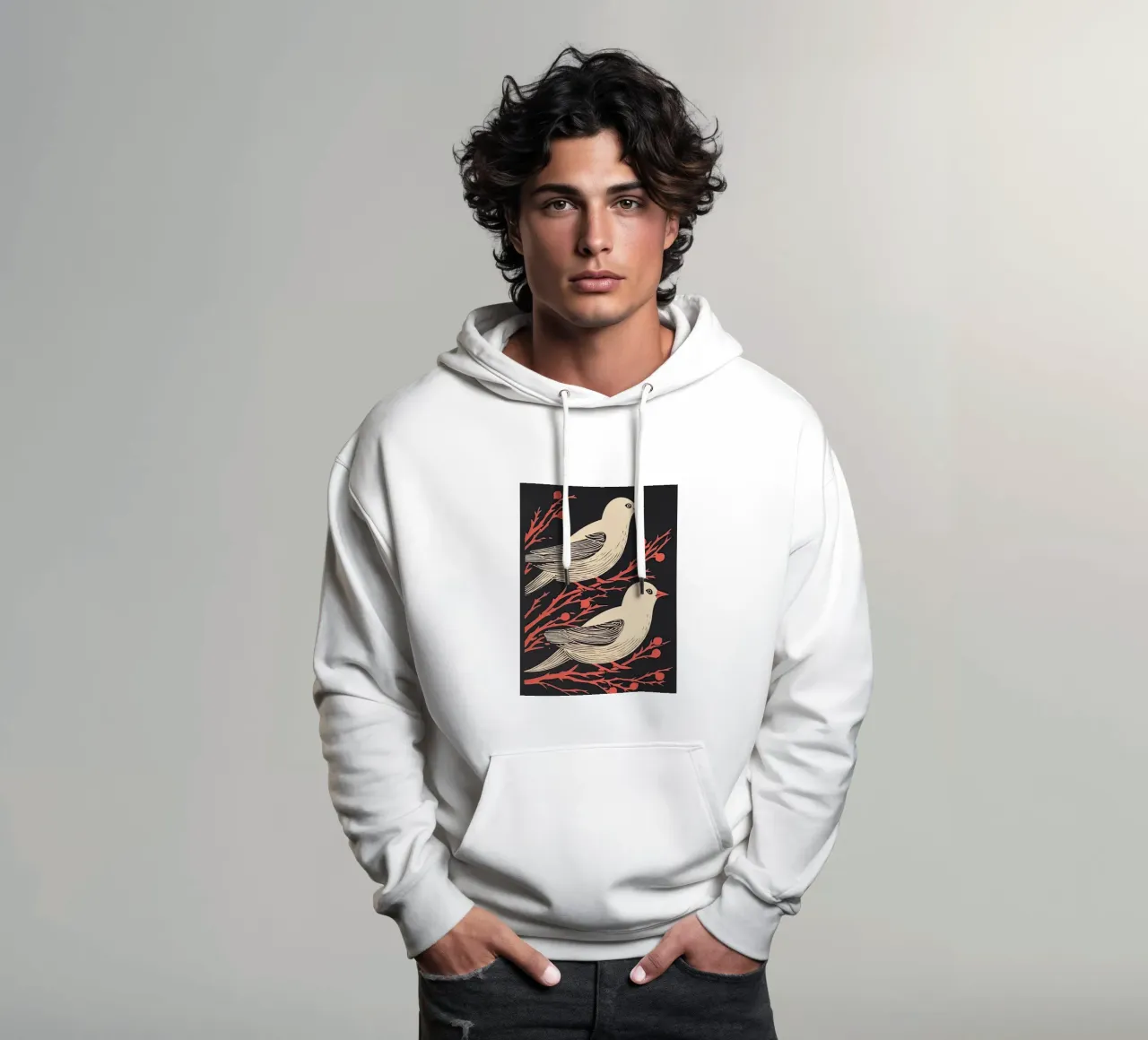 Sussurri d'inverno felpa con cappuccio da DaarbyN