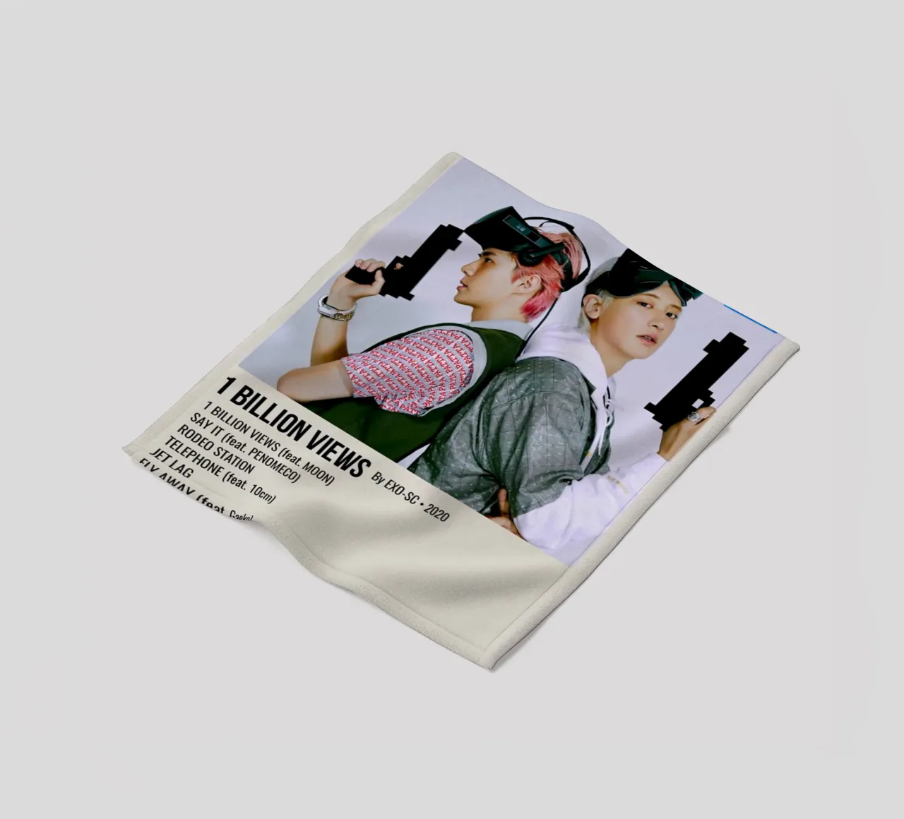 1 BILLION VIEWS By EXO-SC-2020 fleece blanket by SoundStudio
