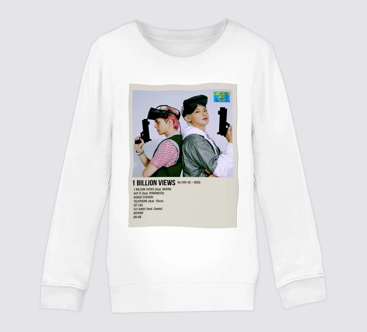 1 BILLION VIEWS By EXO-SC-2020 kinder sweatshirt van SoundStudio