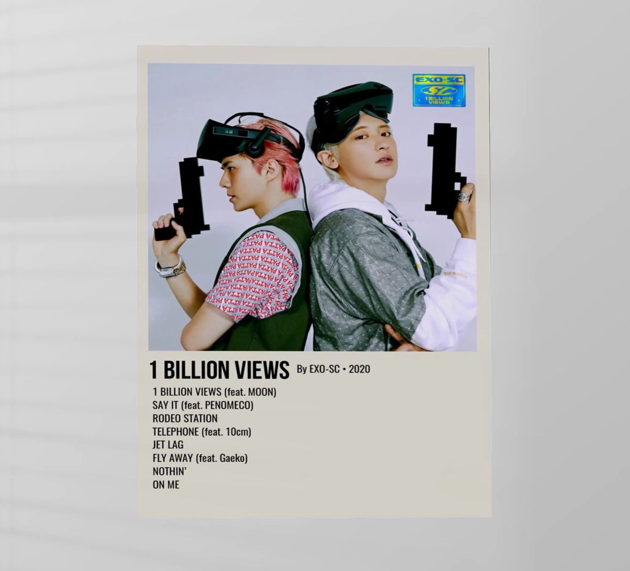 1 BILLION VIEWS By EXO-SC-2020 pellicola backlit da SoundStudio