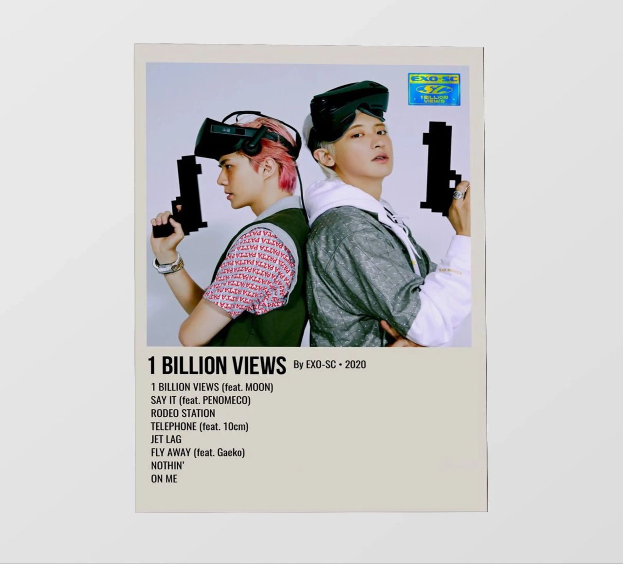 1 BILLION VIEWS By EXO-SC-2020 pellicola backlit da SoundStudio