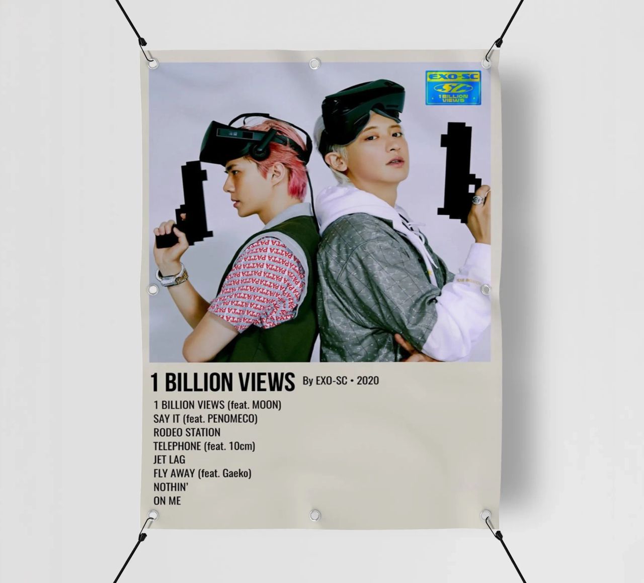 1 BILLION VIEWS By EXO-SC-2020 telo in pvc da SoundStudio