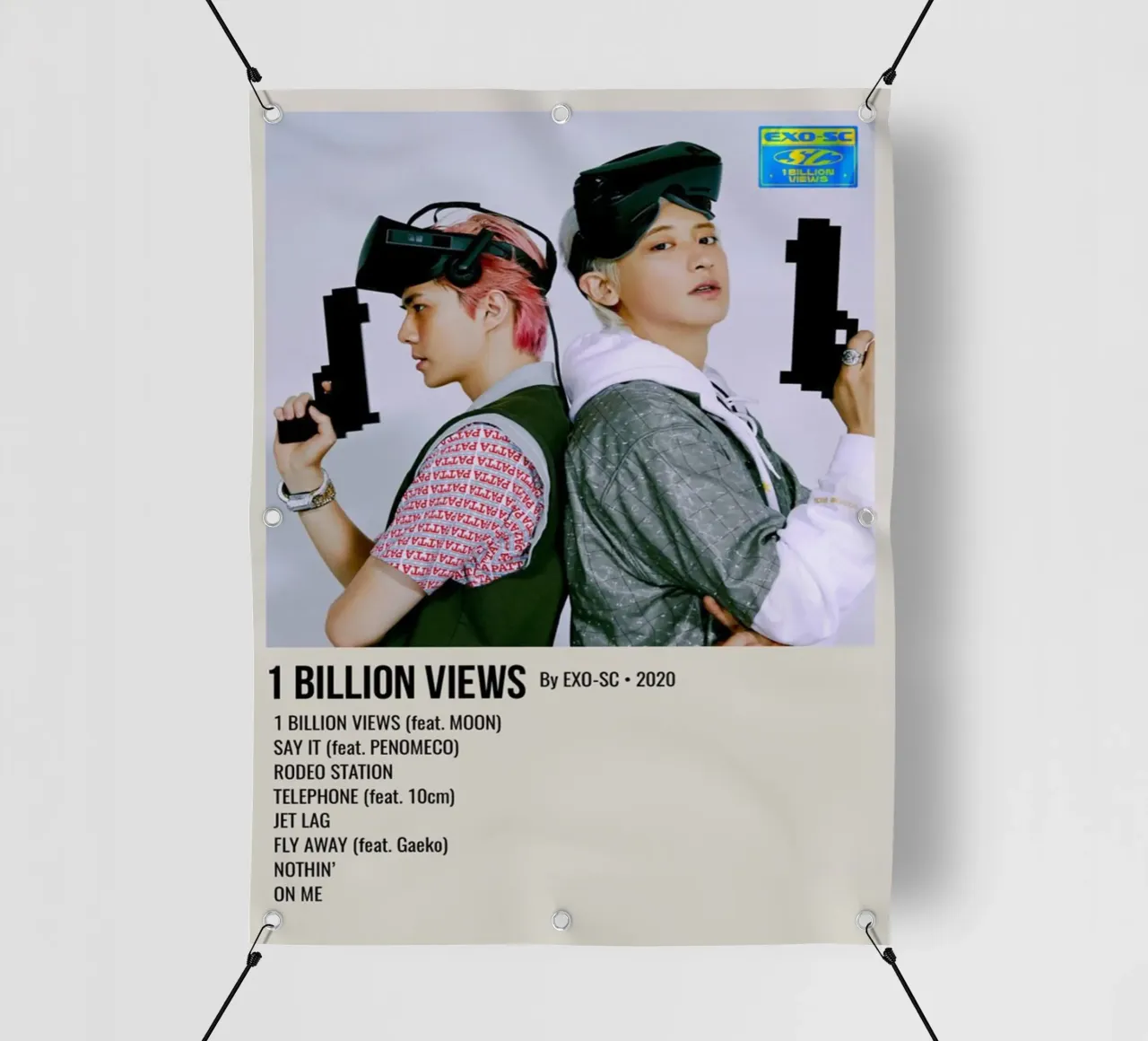 1 BILLION VIEWS By EXO-SC-2020 pvc-zeil van SoundStudio