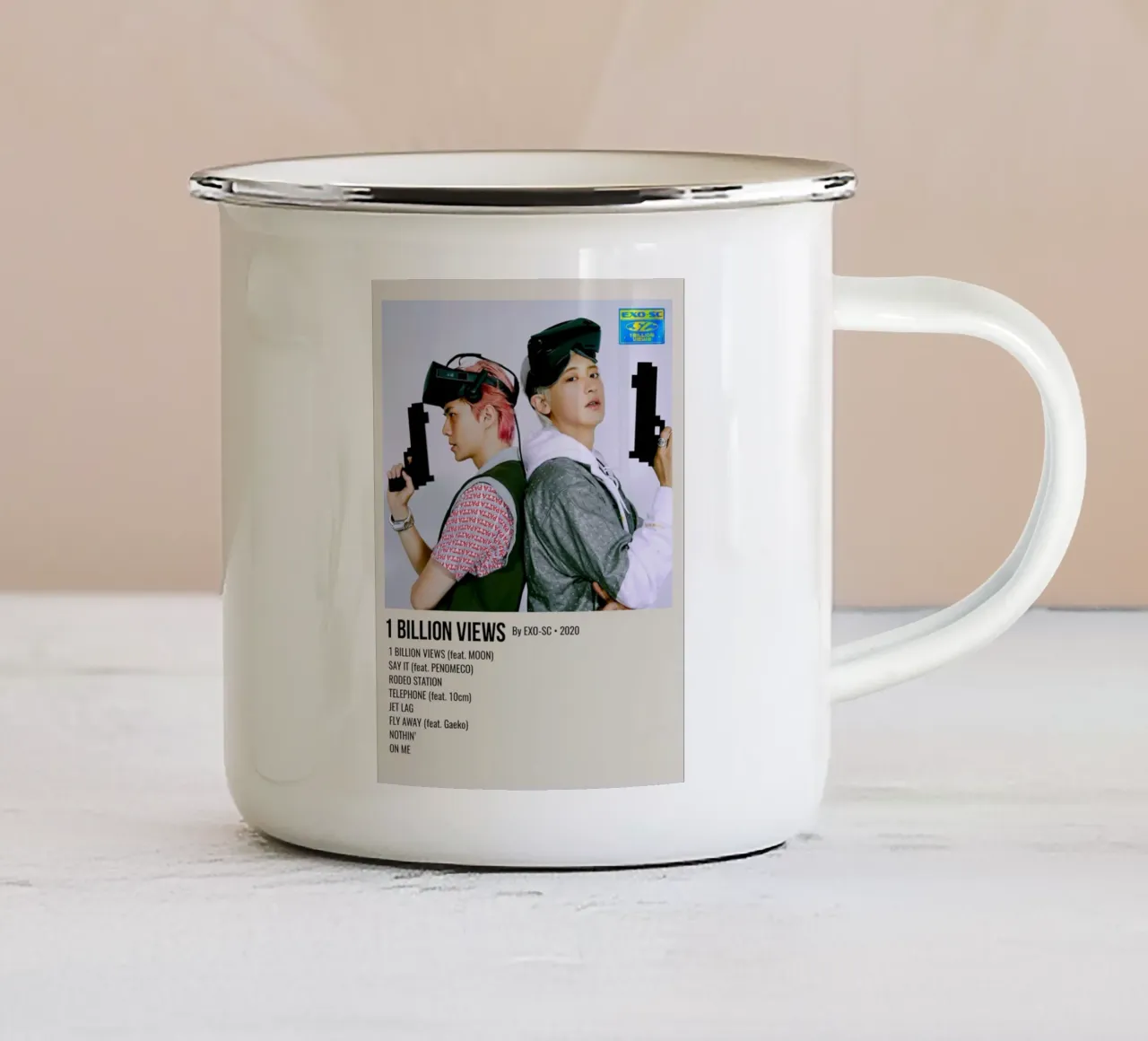 1 BILLION VIEWS By EXO-SC-2020 Emaille Tasse von SoundStudio